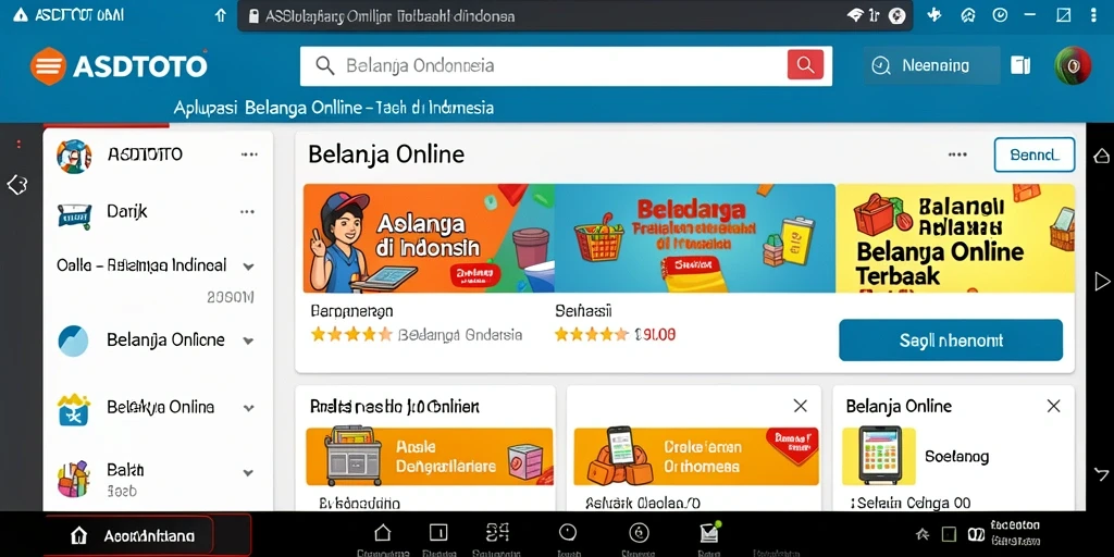 Tampilan antarmuka aplikasi ASDTOTO untuk Belanja Online yang menarik.