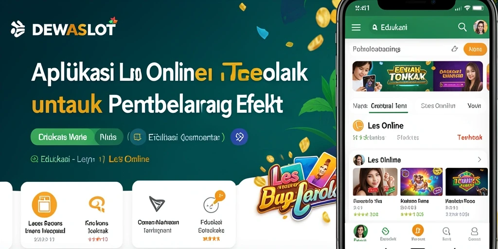 Antarmuka DEWASLOT yang intuitif dan mudah digunakan untuk Les Online.