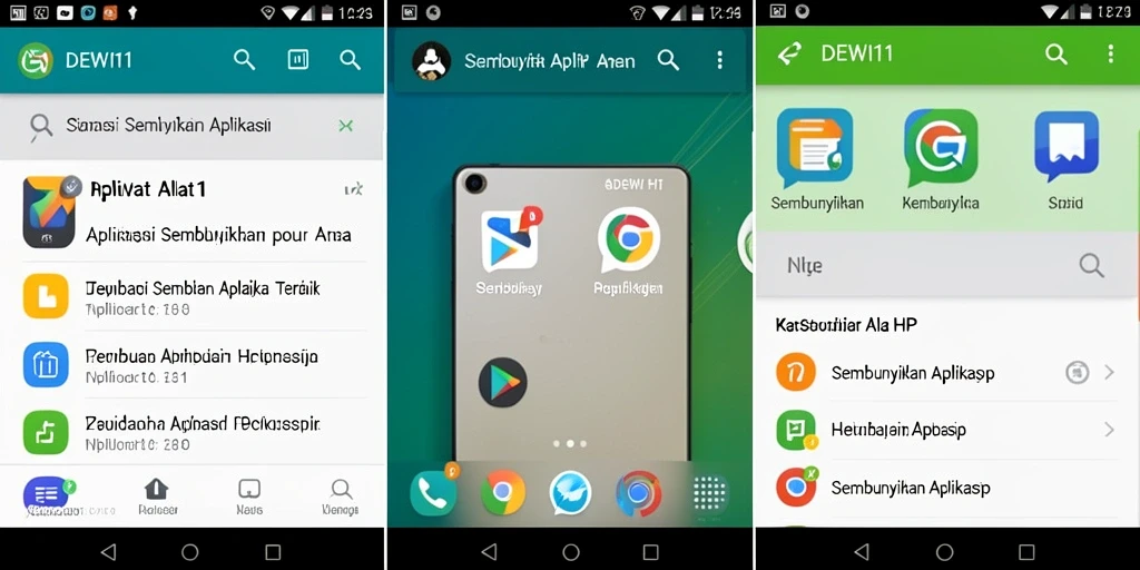 Tampilan antarmuka DEWI11 yang intuitif dan fungsional.