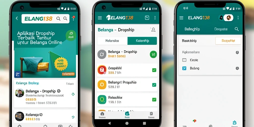 Antarmuka intuitif ELANG138 untuk dropship yang memudahkan pengguna.