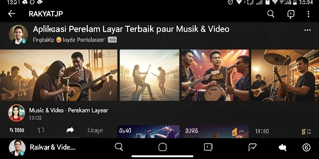 Antarmuka RAKYATJP yang sederhana dan efektif untuk perekaman layar.