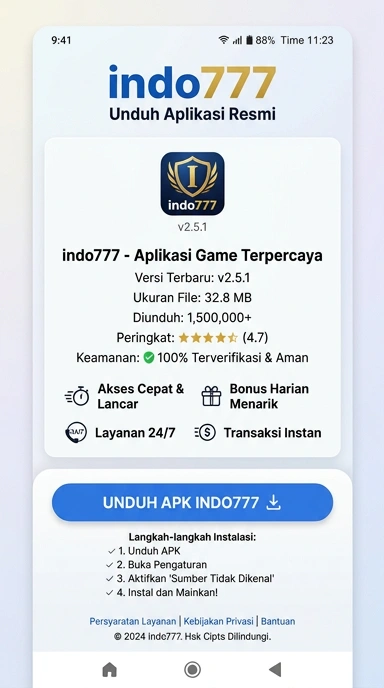 Panduan Unduh dan Instal APK indo777 Terbaru